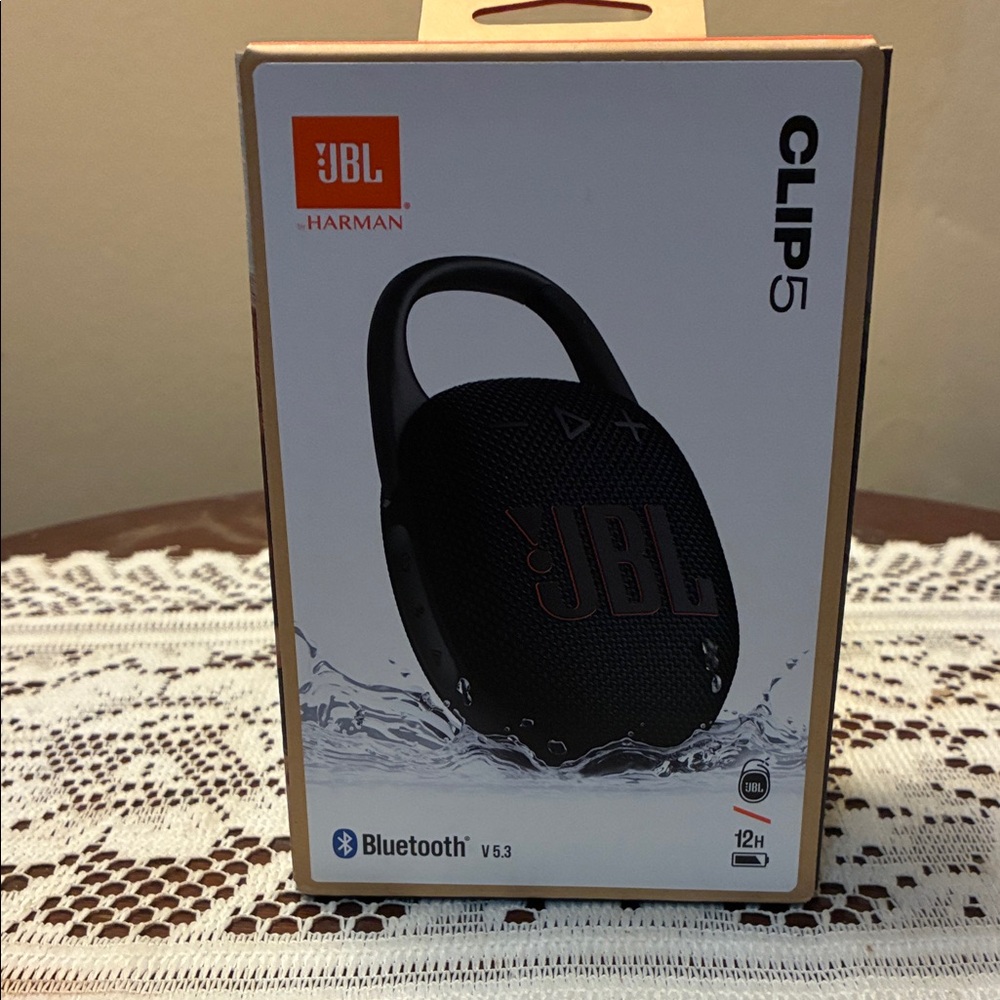 JBL Clip 5 Bluetooth Speaker - Black final firm price